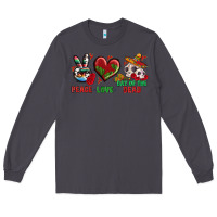 Smoke Peace Love Day Of The Dead Long Sleeve Tee - BundleAndBundleShop