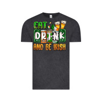 Vintage Black St. Patrick's Eat drink and be Irish Vintage Tee - OliviaCreatesArt
