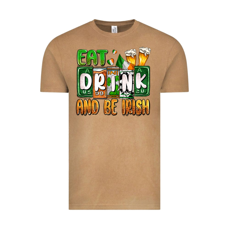 St. Patrick's Eat Drink And Be Irish Vintage Tee by OliviaCreatesArt | Teevron