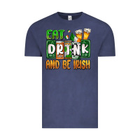 Vintage Denim St. Patrick's Eat drink and be Irish Vintage Tee - OliviaCreatesArt