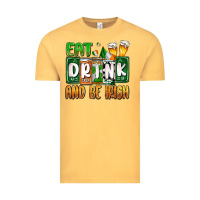 Vintage Mustard St. Patrick's Eat drink and be Irish Vintage Tee - OliviaCreatesArt