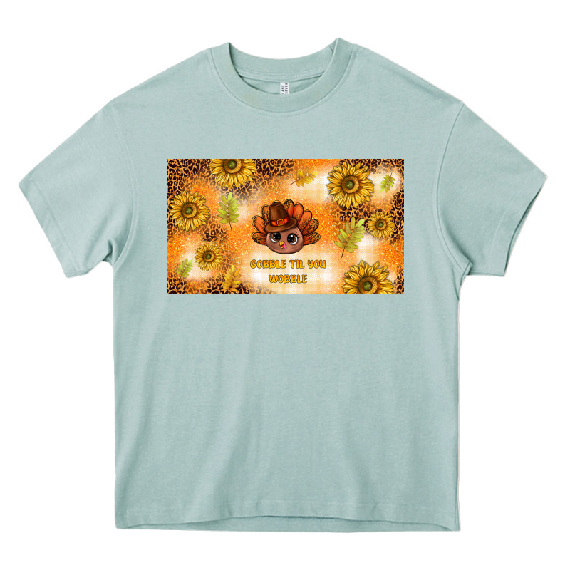 Gobble Til You Wobble Heavy Core Tee by TumblerDesignByShophia | Teevron