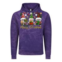 Cloud Purple Merry Christmas Gnomes Vintage Hoodie - BundleAndBundleShop