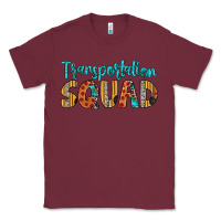 Burgundy transportation squad Classic Tee - Artiststas