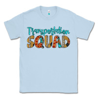 Dusty Blue transportation squad Classic Tee - Artiststas