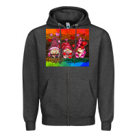 Charcoal Heather valentines day gnome Zipper Hoodie - AdoDesignShop