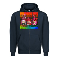 Navy valentines day gnome Zipper Hoodie - AdoDesignShop
