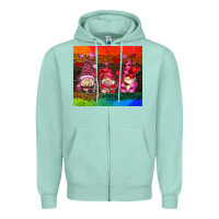 Seafoam valentines day gnome Zipper Hoodie - AdoDesignShop