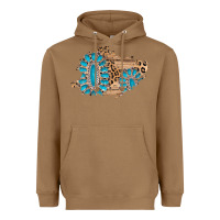 Toasted Coconut gemstone wood leopard patch Heavyweight Hoodie - AdoDesignShop