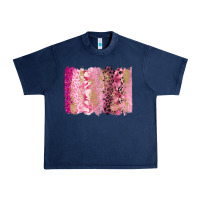 Navy cancer brushstroke Urban Heavy Tee - FaDigitalArtStudio