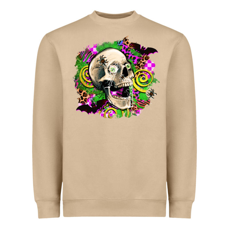 Halloween Skull Heavyweight Sweatshirt by AdoDesignShop | Teevron