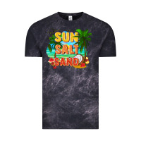 Cloud Black Sun salt sand Vintage Tee - FaDigitalArtStudio
