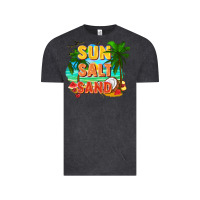 Vintage Black Sun salt sand Vintage Tee - FaDigitalArtStudio