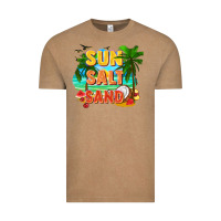 Vintage Coffee Sun salt sand Vintage Tee - FaDigitalArtStudio