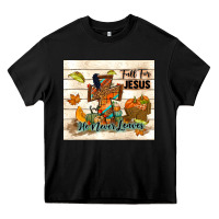 Black fall for jesus he never leaves Heavy Core Tee - TumblerDesignByShophia
