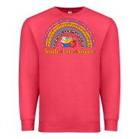 Cardinal back to school rainbow teach love inspire Premium Sweatshirt - AdoDesignShop