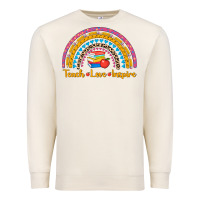 Sandshell back to school rainbow teach love inspire Premium Sweatshirt - AdoDesignShop