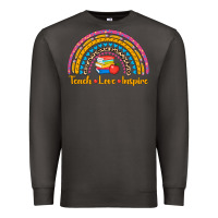 Smoke back to school rainbow teach love inspire Premium Sweatshirt - AdoDesignShop
