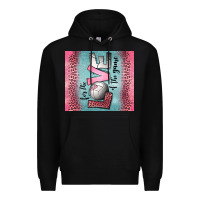 Black for the love of the game volleyball Premium Hoodie - Jasminsmagicworld