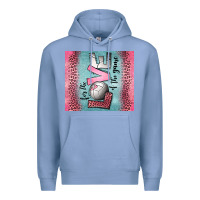 Colony Blue for the love of the game volleyball Premium Hoodie - Jasminsmagicworld