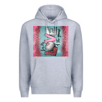 Heather Grey for the love of the game volleyball Premium Hoodie - Jasminsmagicworld