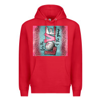 Red for the love of the game volleyball Premium Hoodie - Jasminsmagicworld