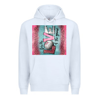 White for the love of the game volleyball Premium Hoodie - Jasminsmagicworld