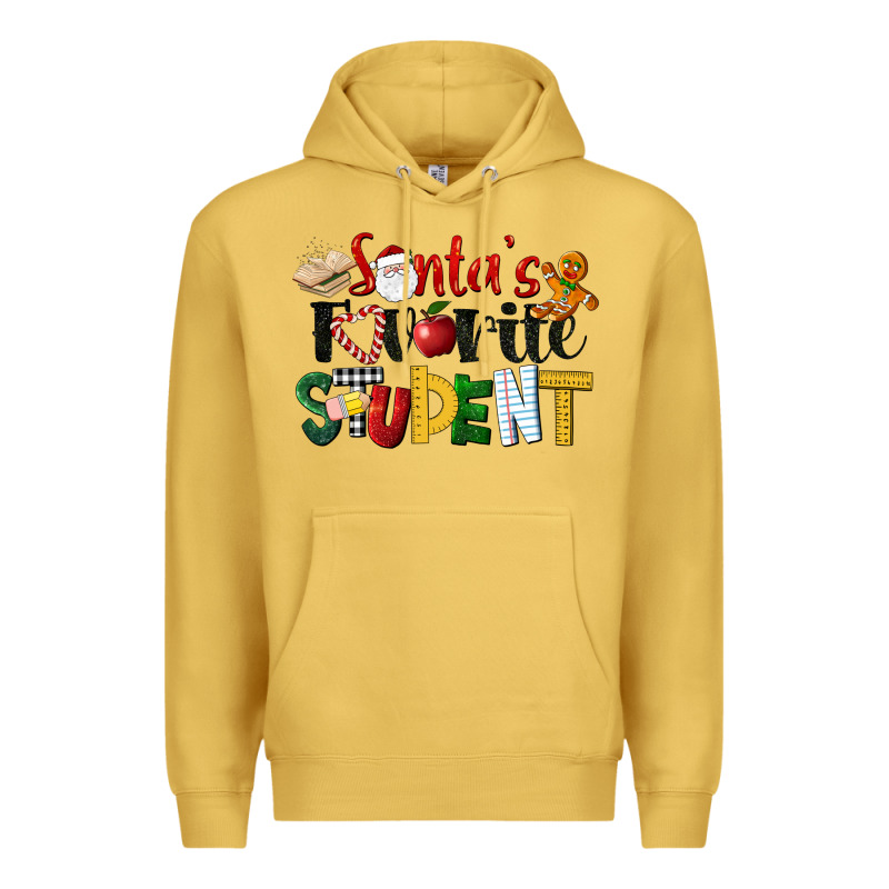 Santa's Favorite Student Christmas Premium Hoodie by LillyAllenDesigns | Teevron