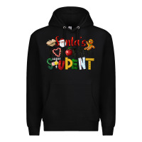 Black santa's favorite student christmas Premium Hoodie - LillyAllenDesigns