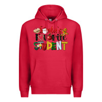 Cardinal santa's favorite student christmas Premium Hoodie - LillyAllenDesigns