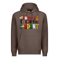 Coffee santa's favorite student christmas Premium Hoodie - LillyAllenDesigns