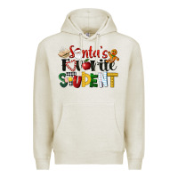 Oatmeal Heather santa's favorite student christmas Premium Hoodie - LillyAllenDesigns
