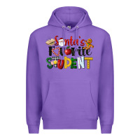 Purple santa's favorite student christmas Premium Hoodie - LillyAllenDesigns