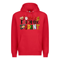 Red santa's favorite student christmas Premium Hoodie - LillyAllenDesigns
