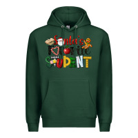 Sports Green santa's favorite student christmas Premium Hoodie - LillyAllenDesigns