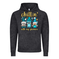 Vintage Black chillin' with my gnomies Vintage Hoodie - BundleAndBundleShop