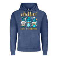 Vintage Denim chillin' with my gnomies Vintage Hoodie - BundleAndBundleShop