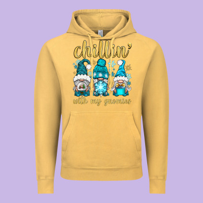 Chillin' With My Gnomies Vintage Hoodie Designed By Bundleandbundleshop
