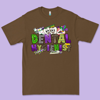 Dental Hygienest Mardi Gras Premium Tee Designed By Cowgirlartshop
