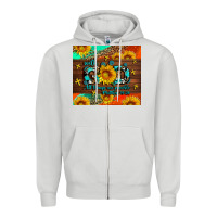 Dove Grey with god all things are possible Zipper Hoodie - AdoDesignShop
