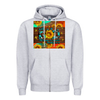 Heather Grey with god all things are possible Zipper Hoodie - AdoDesignShop