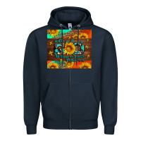 Navy with god all things are possible Zipper Hoodie - AdoDesignShop