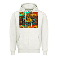 Oatmeal Heather with god all things are possible Zipper Hoodie - AdoDesignShop