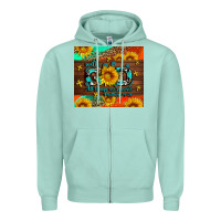 Seafoam with god all things are possible Zipper Hoodie - AdoDesignShop