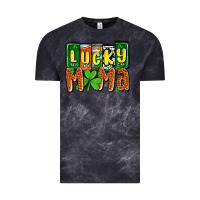 Cloud Black St. Patrick's lucky mama Vintage Tee - OliviaCreatesArt