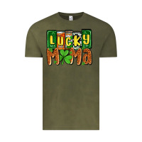 Vintage Olive St. Patrick's lucky mama Vintage Tee - OliviaCreatesArt