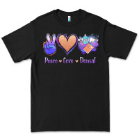 Black Peace Love Dental Premium Tee - Jasminsmagicworld