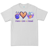 Dove Grey Peace Love Dental Premium Tee - Jasminsmagicworld