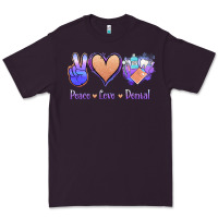 Plum Peace Love Dental Premium Tee - Jasminsmagicworld