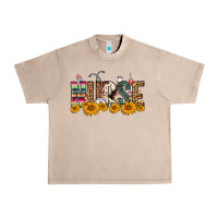 French Oak Western Nurse Sunflower Urban Heavy Tee - FaDigitalArtStudio